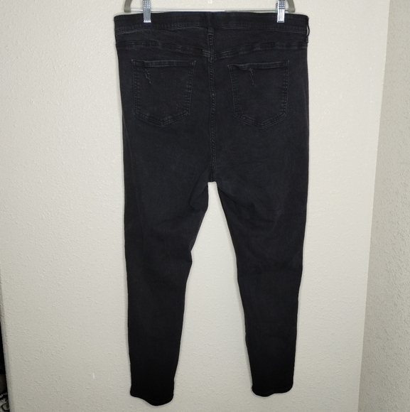 Torrid Black Sky High Skinny Premium Stretch Distressed Jean Plus Size 18 - Picture 4 of 7